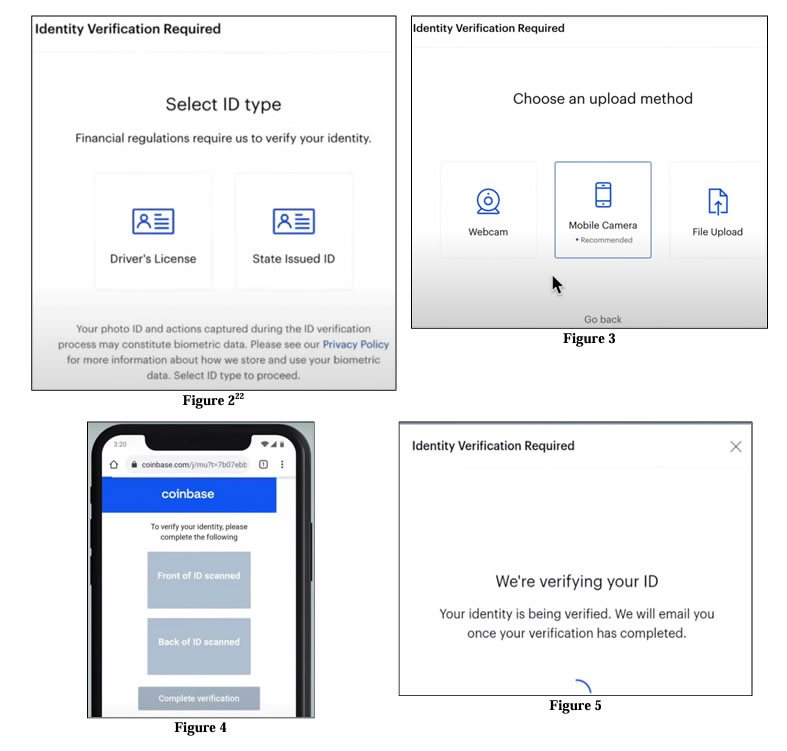 Coinbase ID verification procedures. Source: CourtListener
