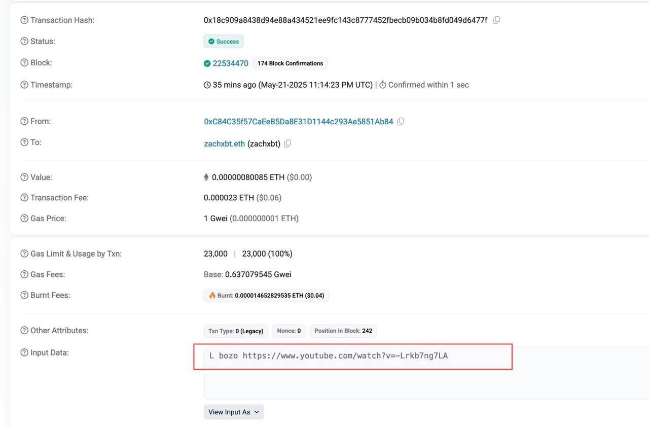 Coinbase hacker trolling ZachXBT. Source: ZachXBT.