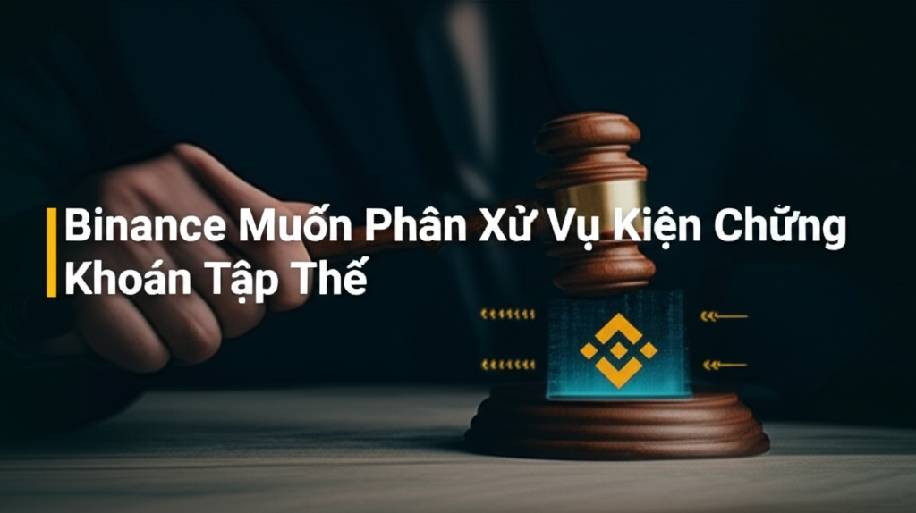 binance muon phan xu vu kien chung khoan tap the