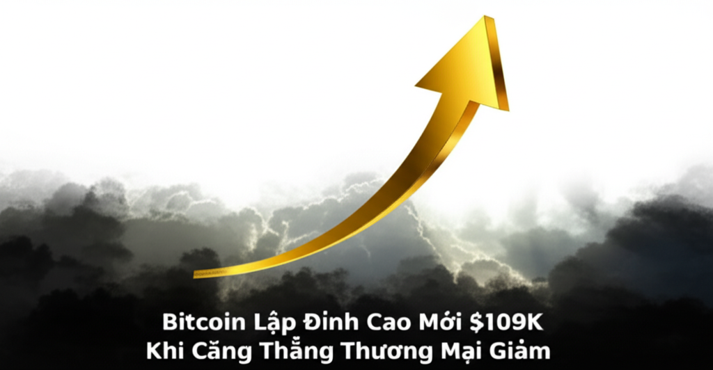 bitcoin lap dinh cao moi 109k khi cang thang thuong mai giam