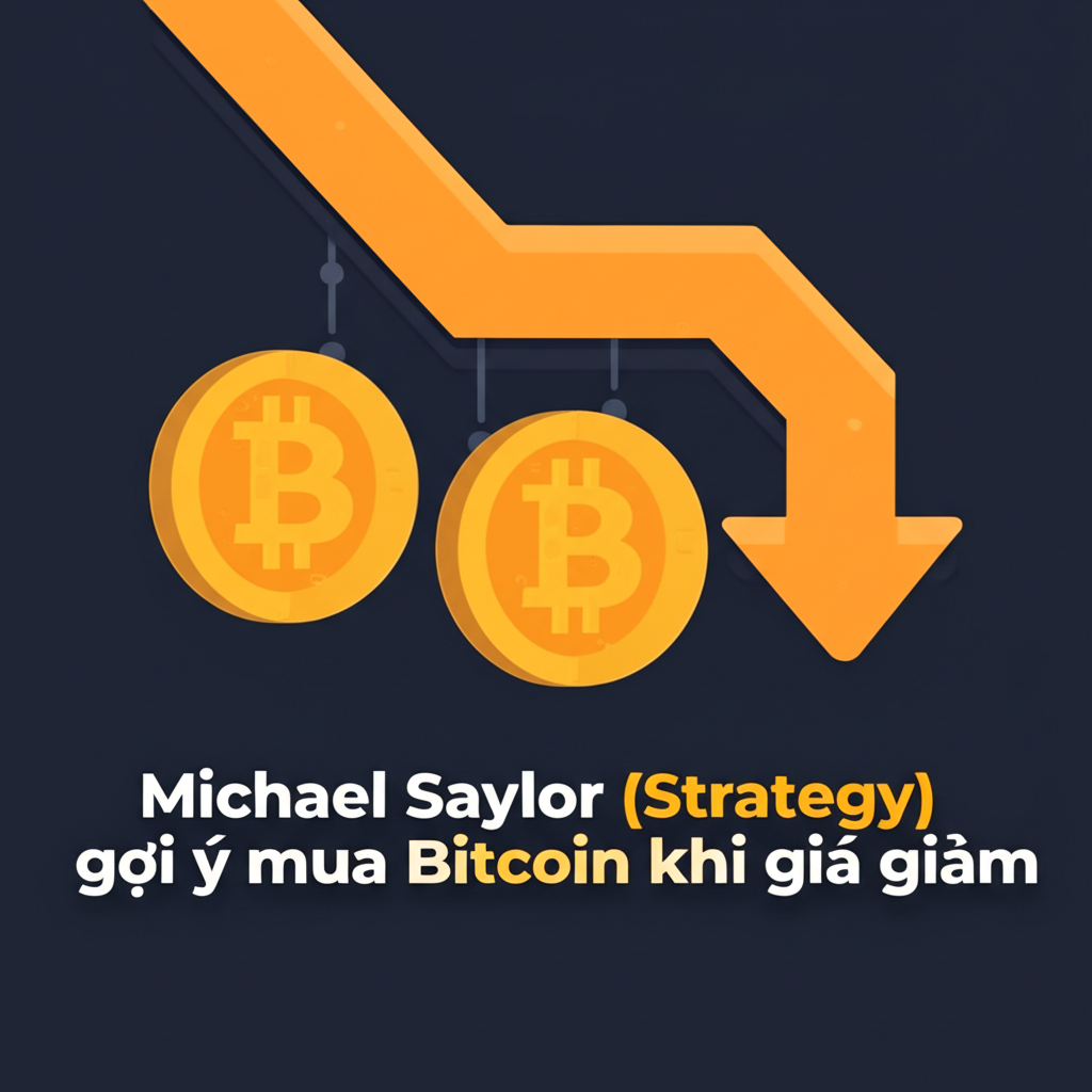 michael saylor strategy goi y mua bitcoin khi gia giam