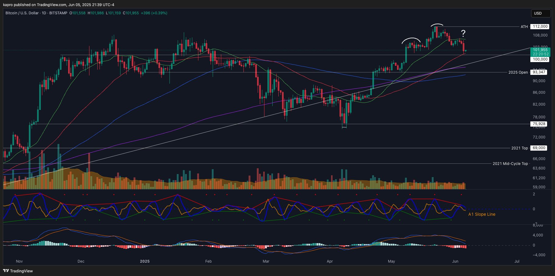 BTC/USD 1-day chart