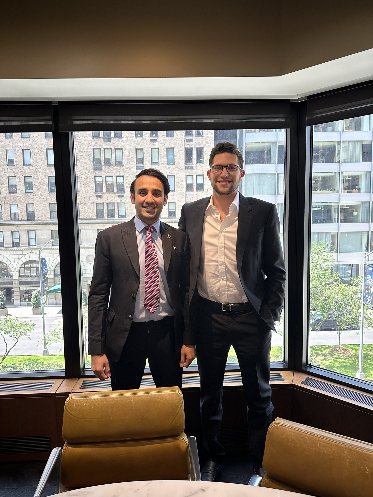 Bilal Bin Saqib và Brandon Lutnick. Nguồn: Pakistan Crypto Council