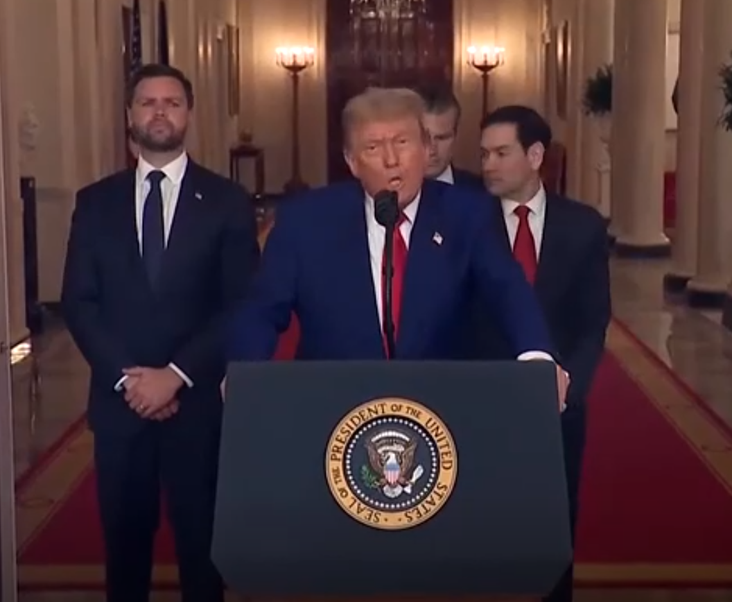 President Donald Trump announced an airstrike on Iran’s nuclear sites. Source: Reuters