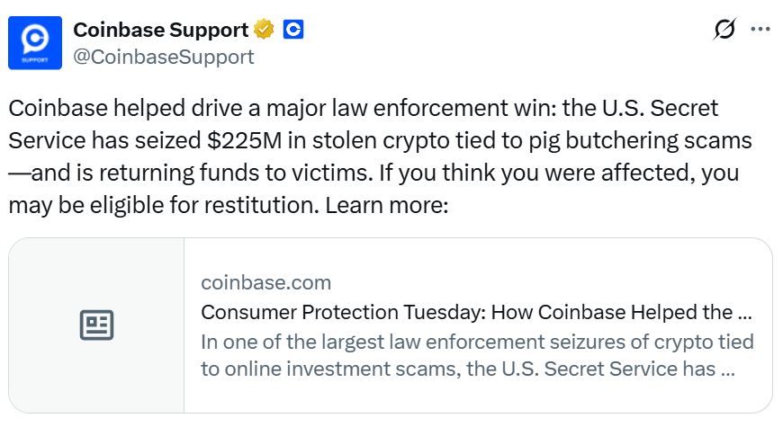 Nguồn: Coinbase Support