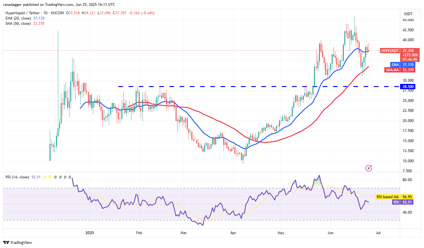 HYPE/USDT daily chart. Source: Cointelegraph/TradingView