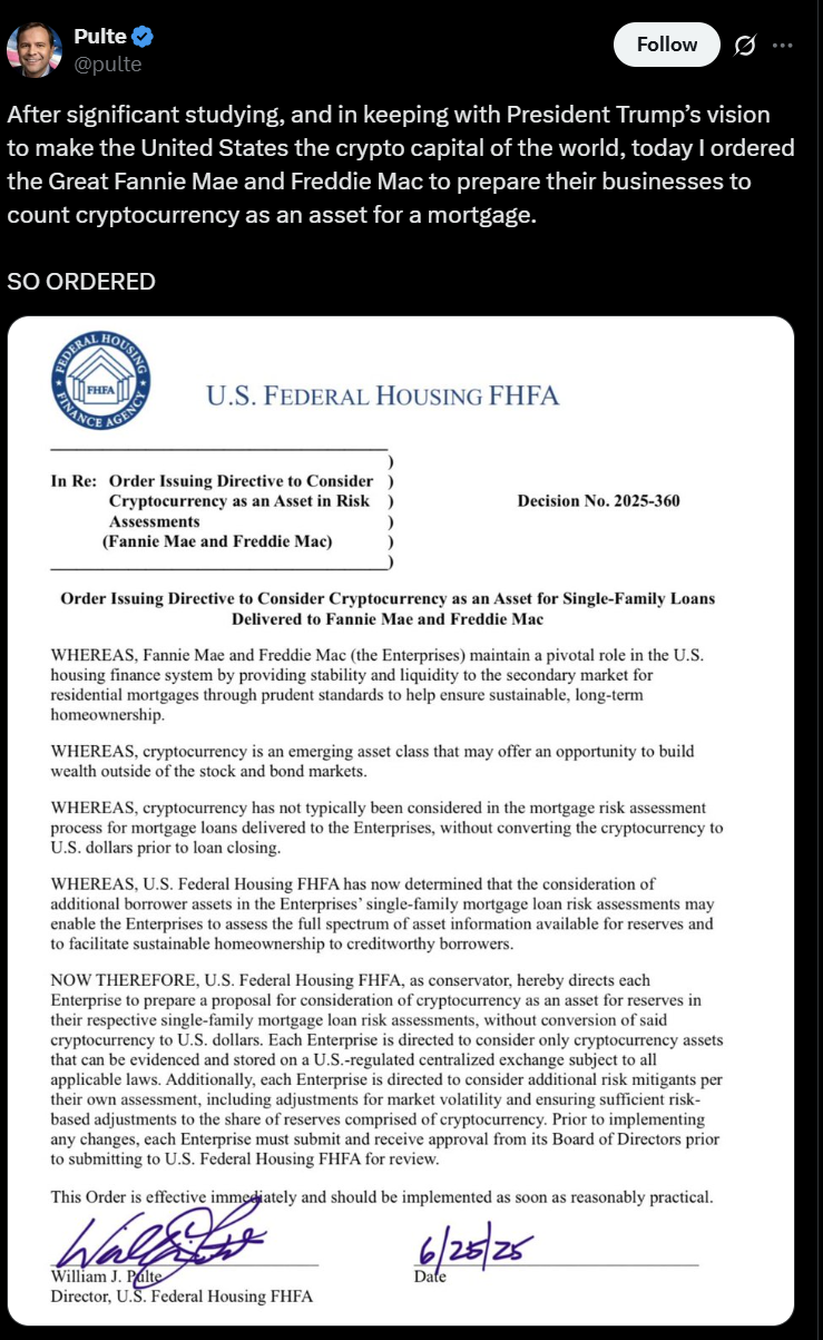 Crypto Mortgage