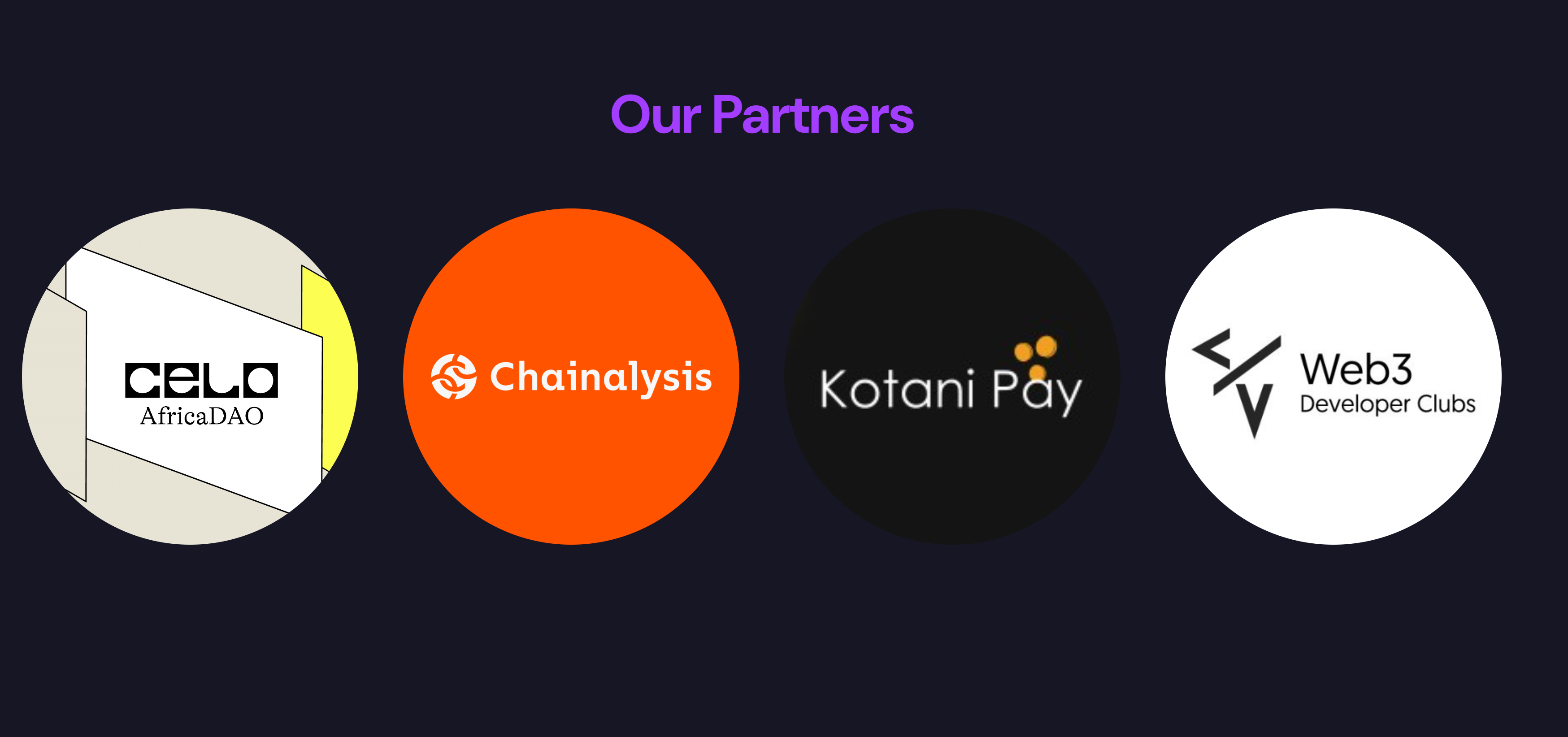 VAC's website does not include Binance as a partner. Source: VAC