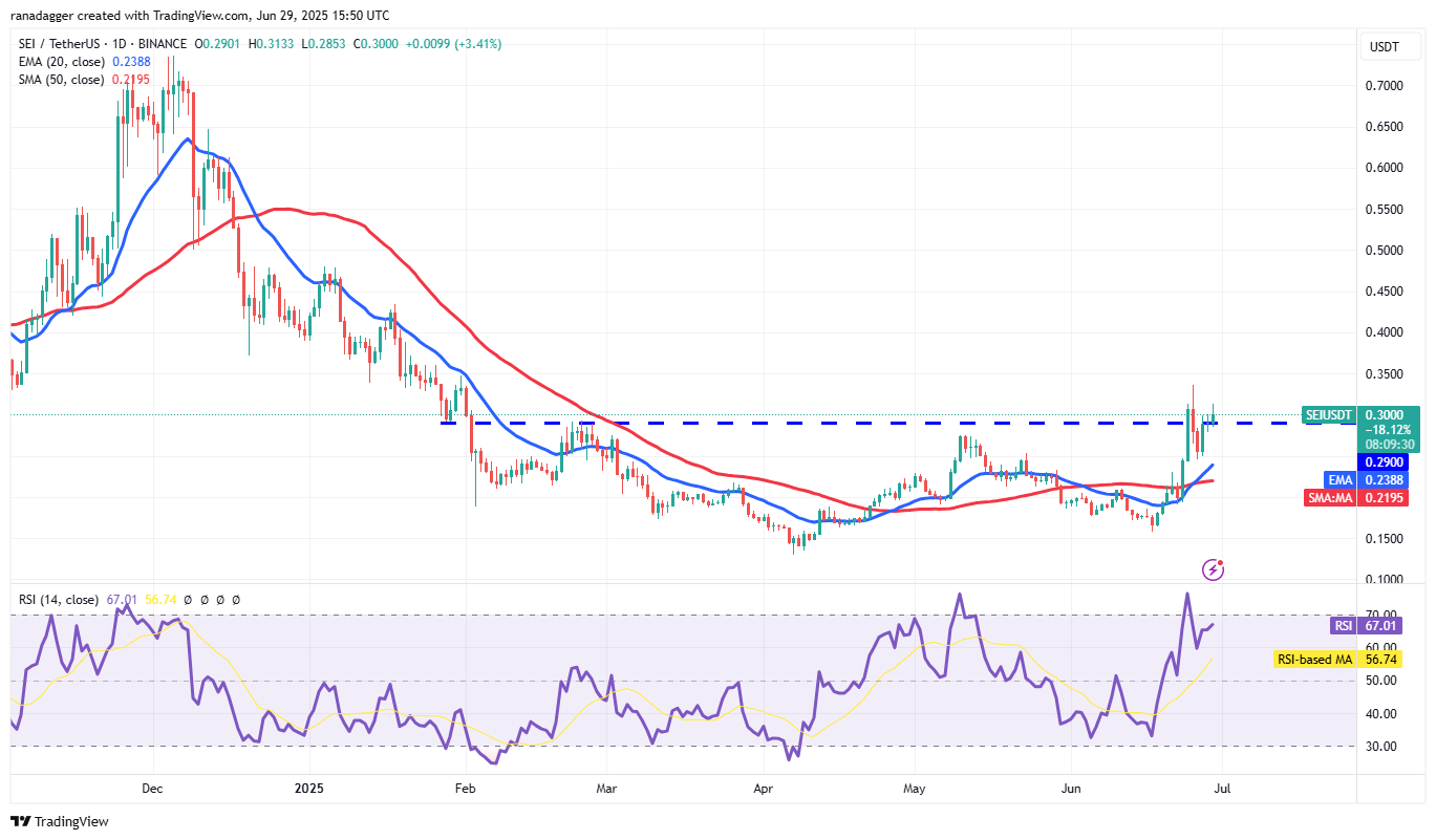 SEI/USDT daily chart. Source: Cointelegraph/TradingView