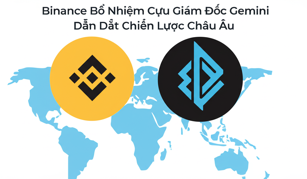 binance bo nhiem cuu giam doc gemini dan dat chien luoc chau au