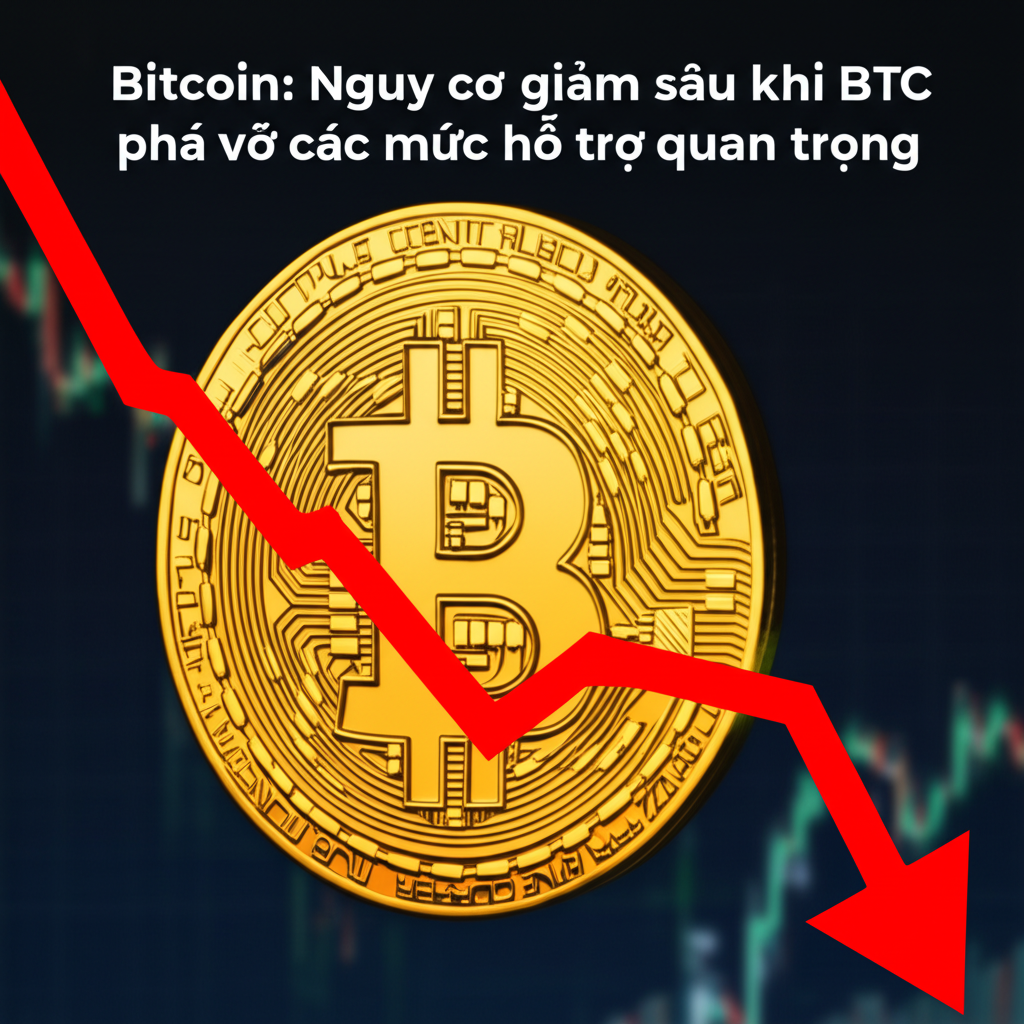 bitcoin nguy co giam sau khi btc pha vo cac muc ho tro quan trong
