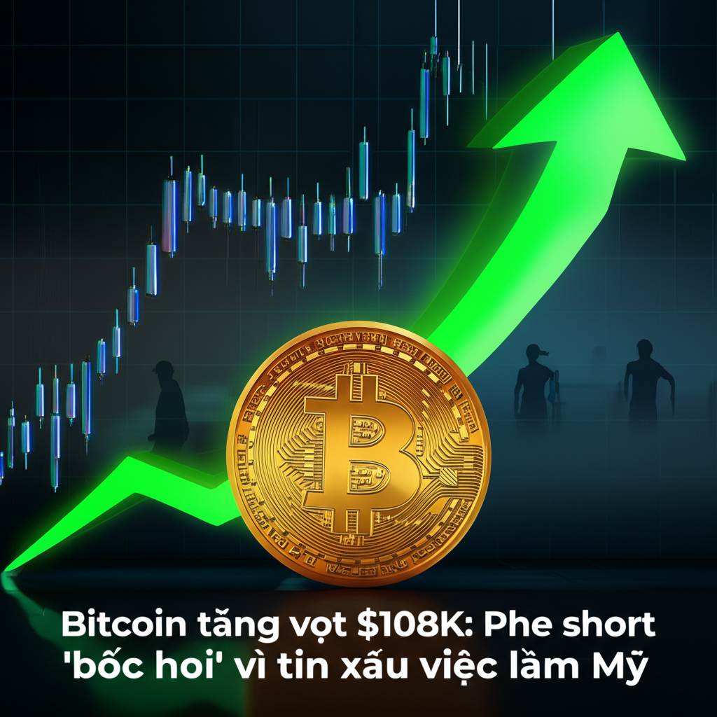 bitcoin tang vot 108k phe short boc hoi vi tin xau viec lam my