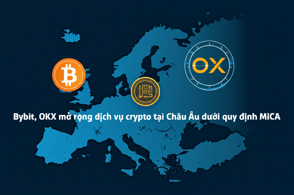 bybit okx mo rong dich vu crypto tai chau au duoi quy dinh mica
