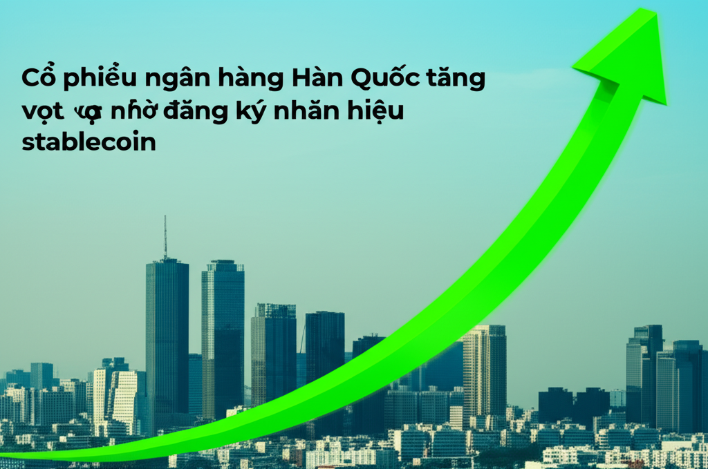co phieu ngan hang han quoc tang vot nho dang ky nhan hieu stablecoin