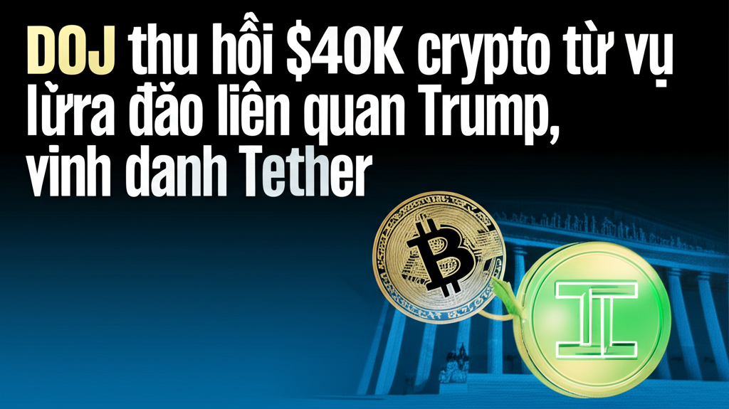doj thu hoi 40k crypto tu vu lua dao lien quan trump vinh danh tether