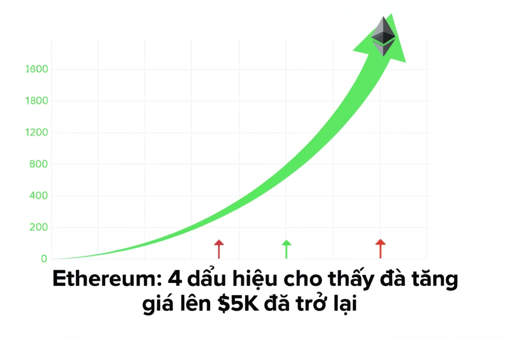 ethereum 4 dau hieu cho thay da tang gia len 5k da tro lai