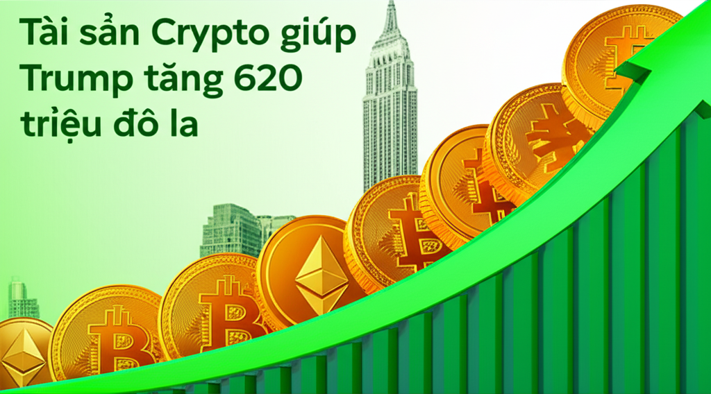 tai san crypto giup trump tang 620 trieu do la
